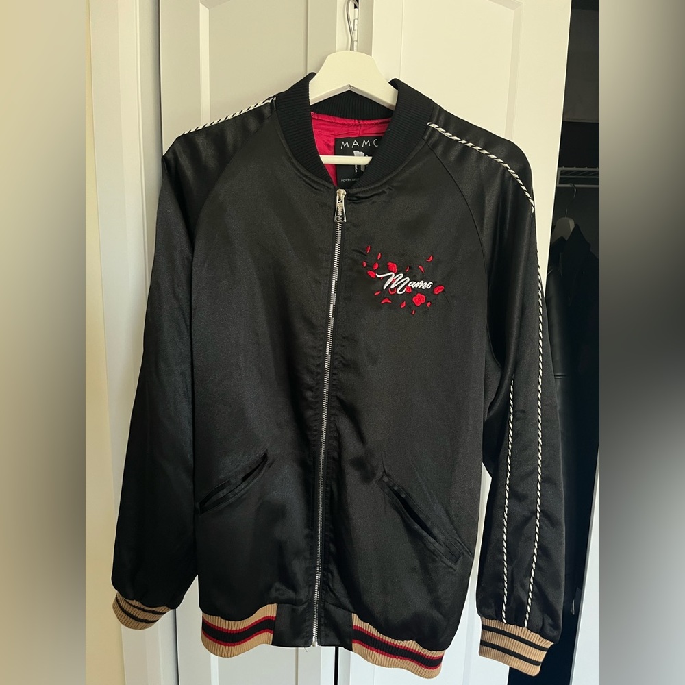Fine embroidered baseball jacket